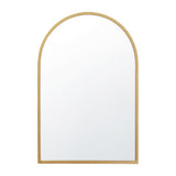 Wall Mount Arched Mirror with Slim Metal Frame