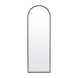 Wall Mount Arched Mirror with Slim Metal Frame
