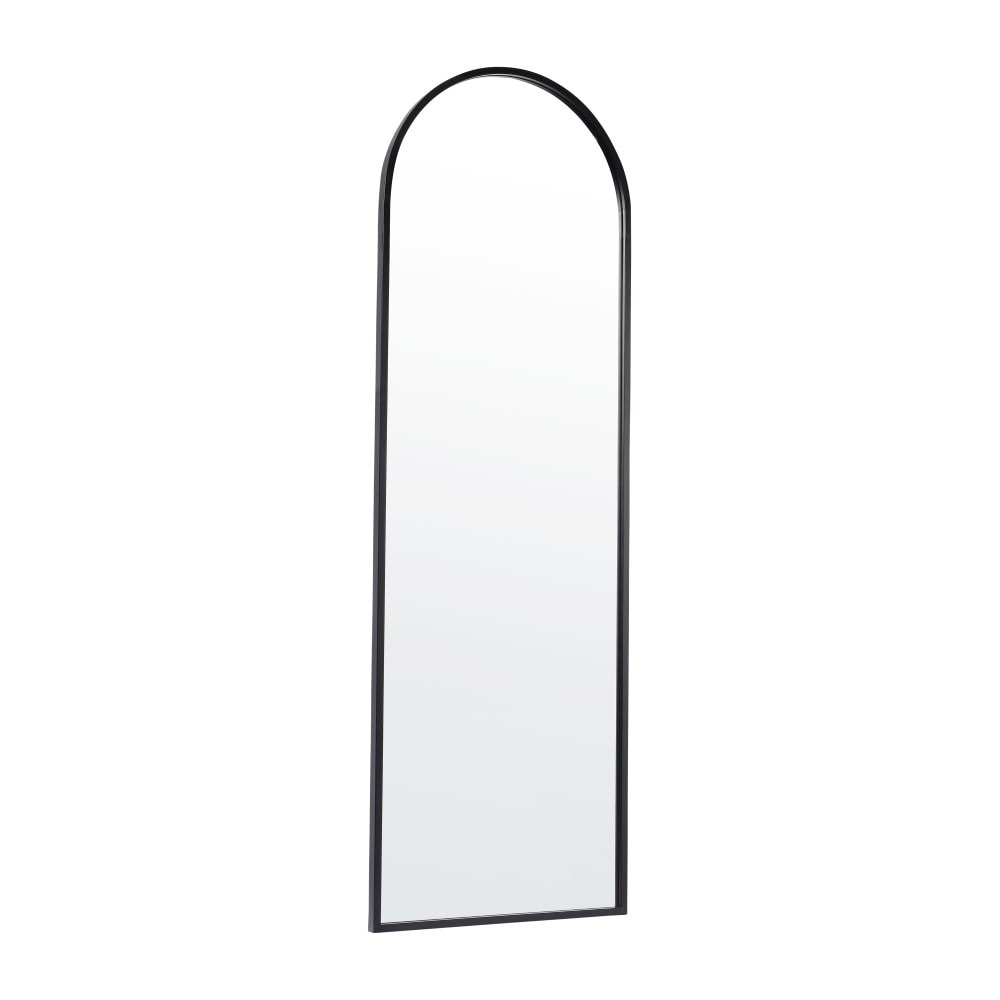 Wall Mount Arched Mirror with Slim Metal Frame