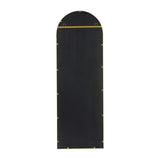 Wall Mount Arched Mirror with Slim Metal Frame