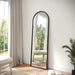 Wall Mount Arched Mirror with Slim Metal Frame