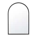 Wall Mount Arched Mirror with Slim Metal Frame