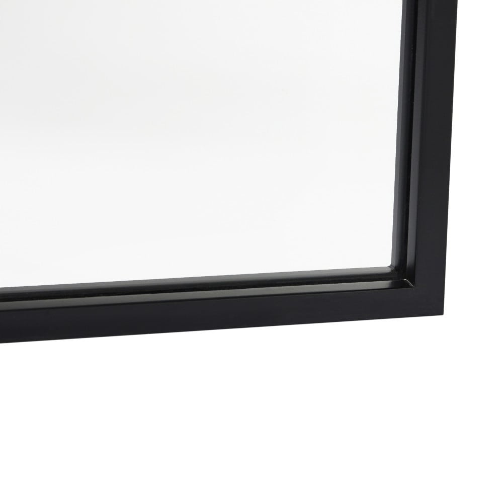 Wall Mount Arched Mirror with Slim Metal Frame