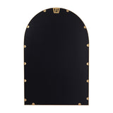 Wall Mount Arched Mirror with Slim Metal Frame