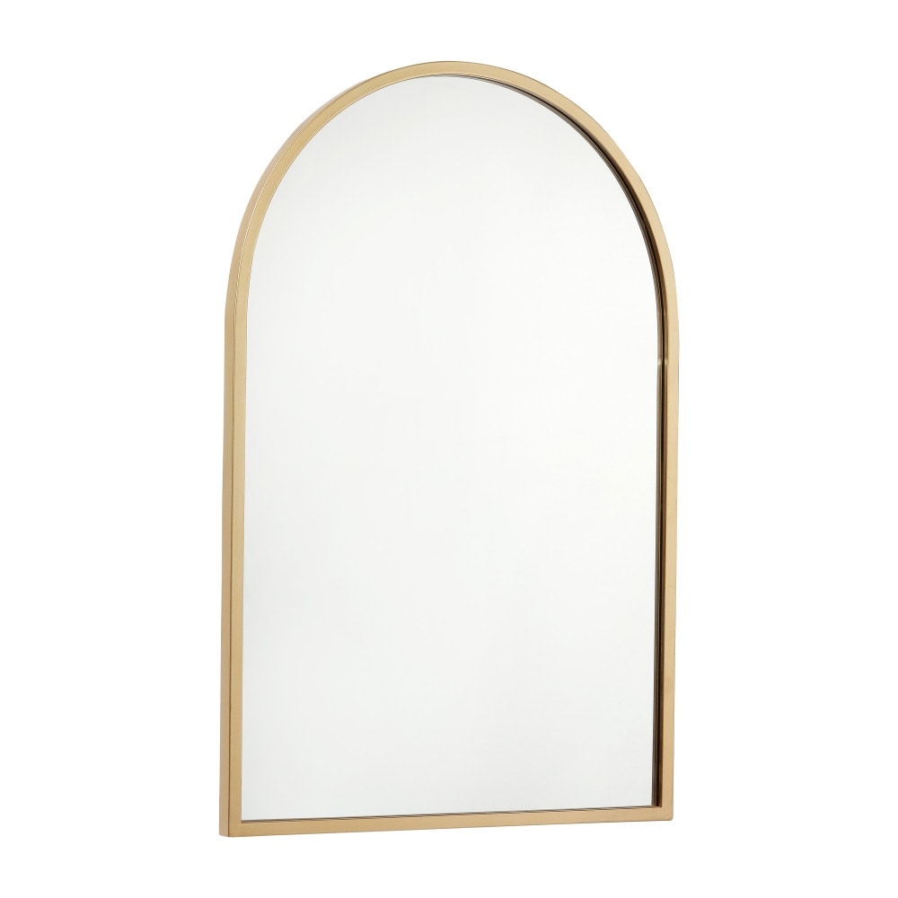 Wall Mount Arched Mirror with Slim Metal Frame