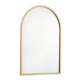 Wall Mount Arched Mirror with Slim Metal Frame
