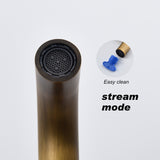 Wall Mount Bathroom Sink Faucet Double Handle Bathroom Faucet Copper Three Hole Bathroom Basin Vanity Faucet