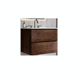 Wall-Mount Bathroom Vanity with Ceramic Sink - Three Faucet Holes