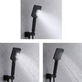 Wall Mount Shower Faucet with Body Jets Brass 3-Setting Spray Complete Shower System with Pressure Balance Valve