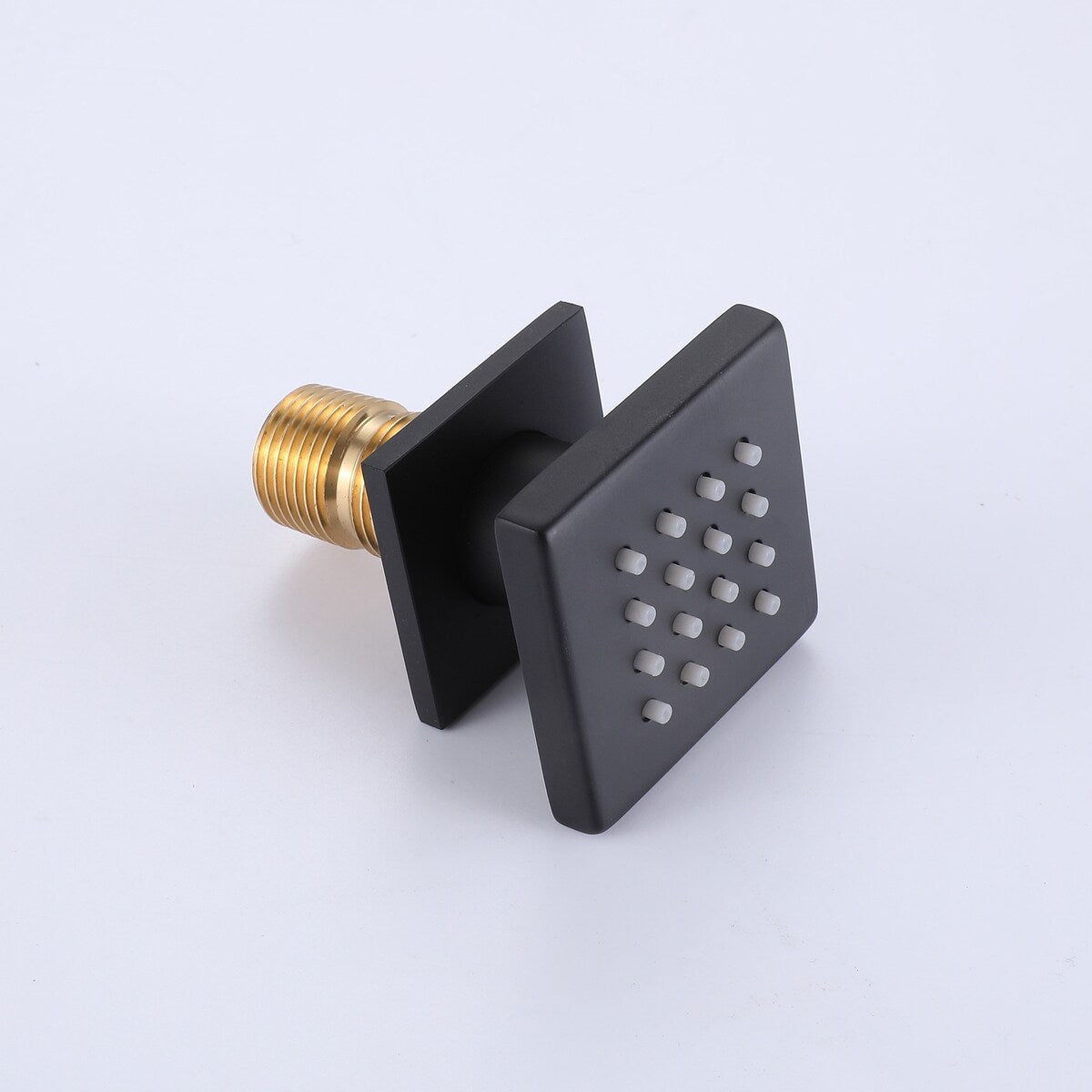 Wall Mount Shower Faucet with Body Jets Brass 3-Setting Spray Complete Shower System with Pressure Balance Valve
