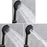 Wall Mount Shower Faucet with Hand Shower Brass Matte Black Complete Shower System with Slide Bar Valve Included