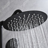 Wall Mount Shower Faucet with Hand Shower Brass Matte Black Complete Shower System with Slide Bar Valve Included