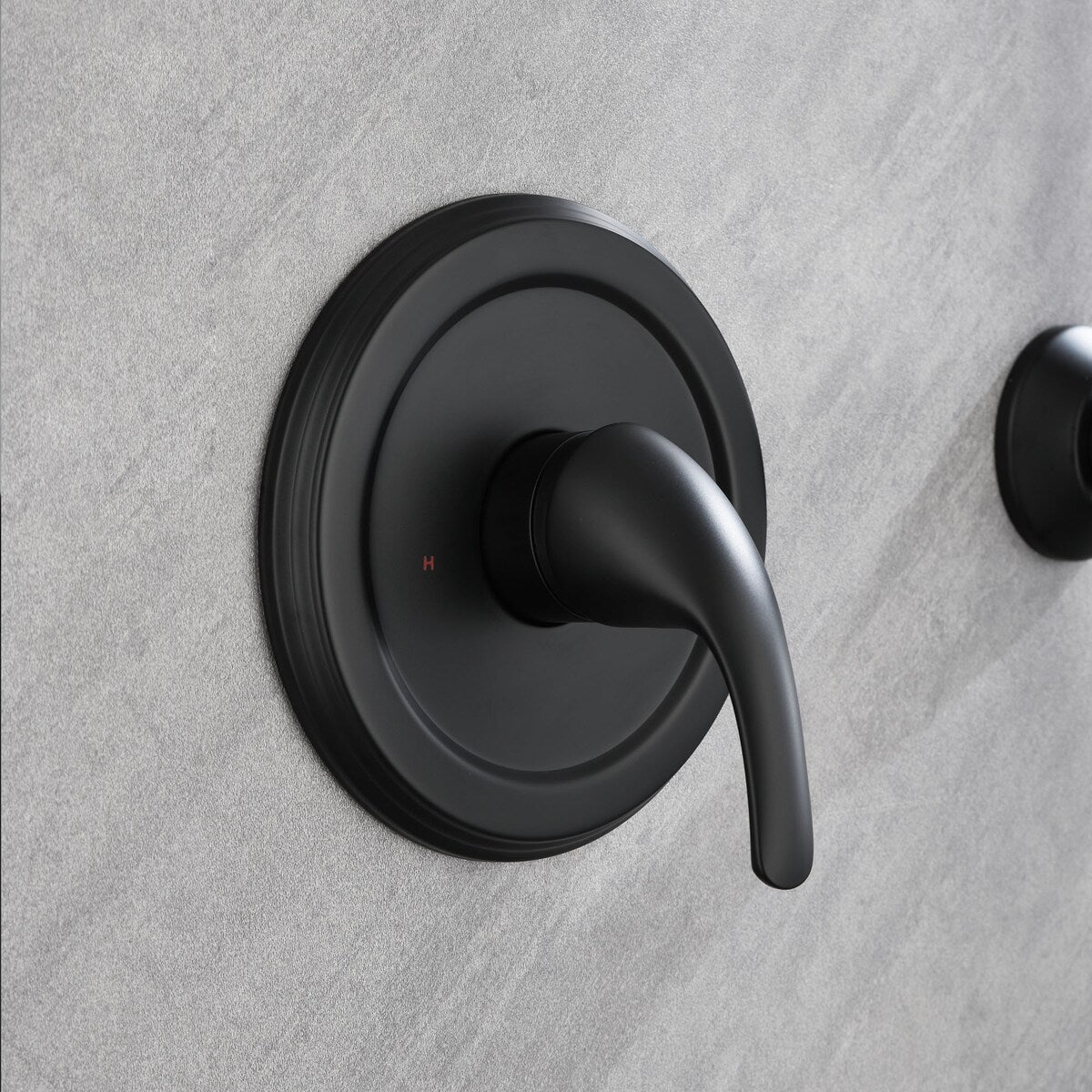 Wall Mount Shower Faucet with Hand Shower Brass Matte Black Complete Shower System with Slide Bar Valve Included