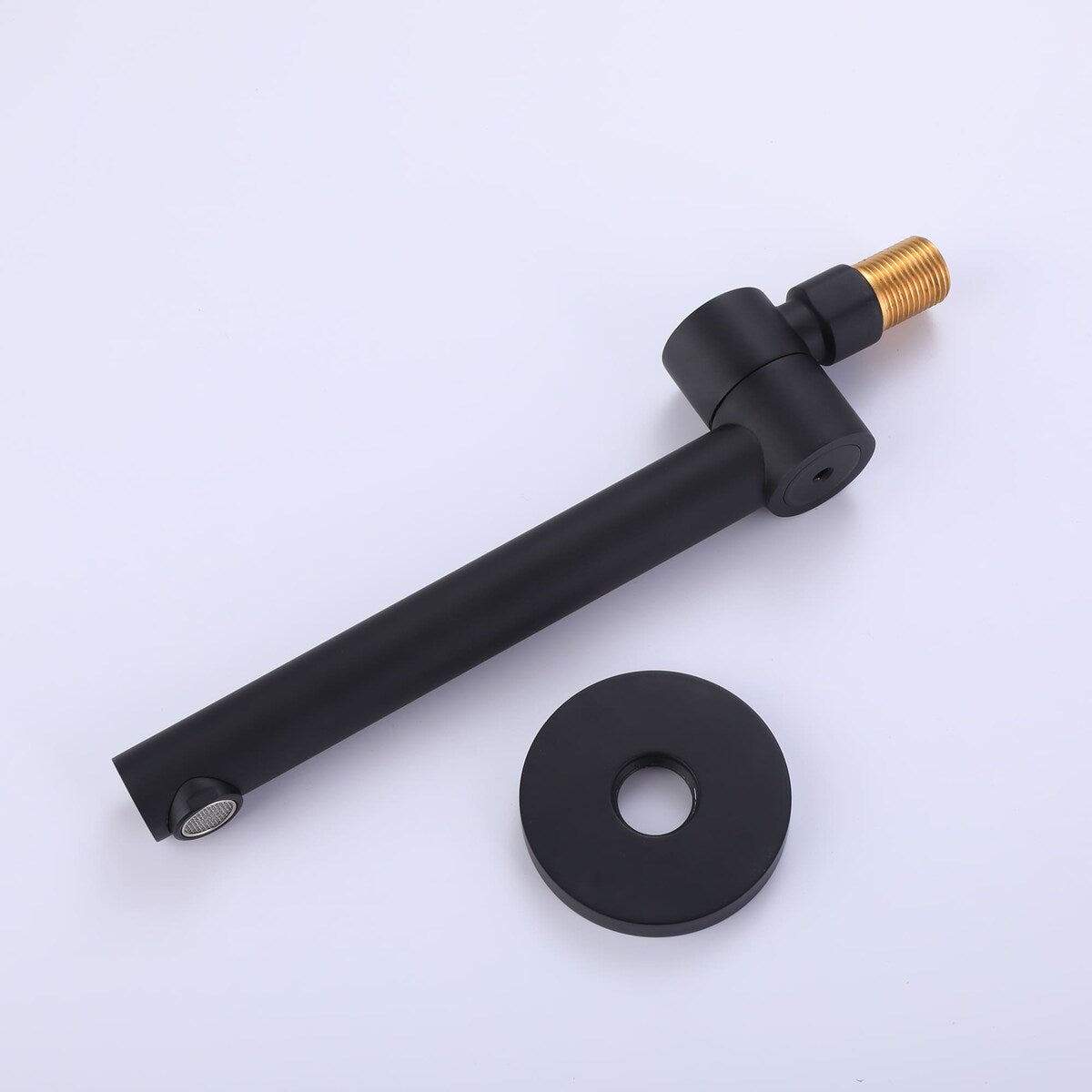 Wall Mount Tub and Shower Faucet With Hand Shower Black Shower System With Tub Spout 10 Inch Shower Head Set With Rough-in-Valve
