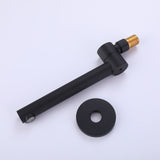 Wall Mount Tub and Shower Faucet With Hand Shower Black Shower System With Tub Spout 10 Inch Shower Head Set With Rough-in-Valve