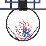 Wall-Mounted Basketball Hoop with All-Weather Mesh and Folding Hoop