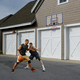 Wall-Mounted Basketball Hoop with All-Weather Mesh and Folding Hoop