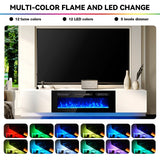 Wall Mounted Fireplace Entertainment Center with 36" Electric Fireplace