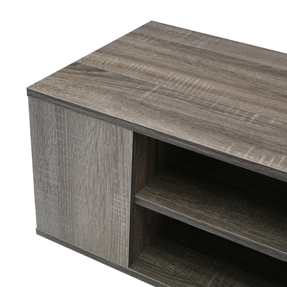 Wall Mounted Media Console, Floating TV Stand Component Shelf with Height Adjustable