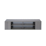 Wall Mounted Media Console, Floating TV Stand Component Shelf with Height Adjustable