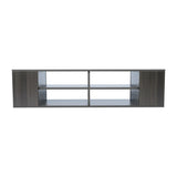 Wall Mounted Media Console, Floating TV Stand Component Shelf with Height Adjustable