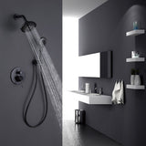 Wall Mounted Pressure Balance Multi-Function Shower System With Rough-In Valve