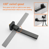 Wall Mounted Tub Faucet With Handshower Single Handle Bathroom Roman Bathtub Faucets Modern Tub Filler Trim With Handheld