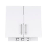 Wall Storage Cabinet Alikuri, Four Cabinets, White Finish