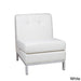 Wall Street Faux Leather Armless Chair