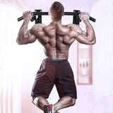 Wall-mounted pull rod, more stable 8-hole design, multi-functional home gym for exercise and fitness