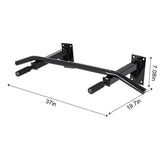 Wall-mounted pull rod, more stable 8-hole design, multi-functional home gym for exercise and fitness