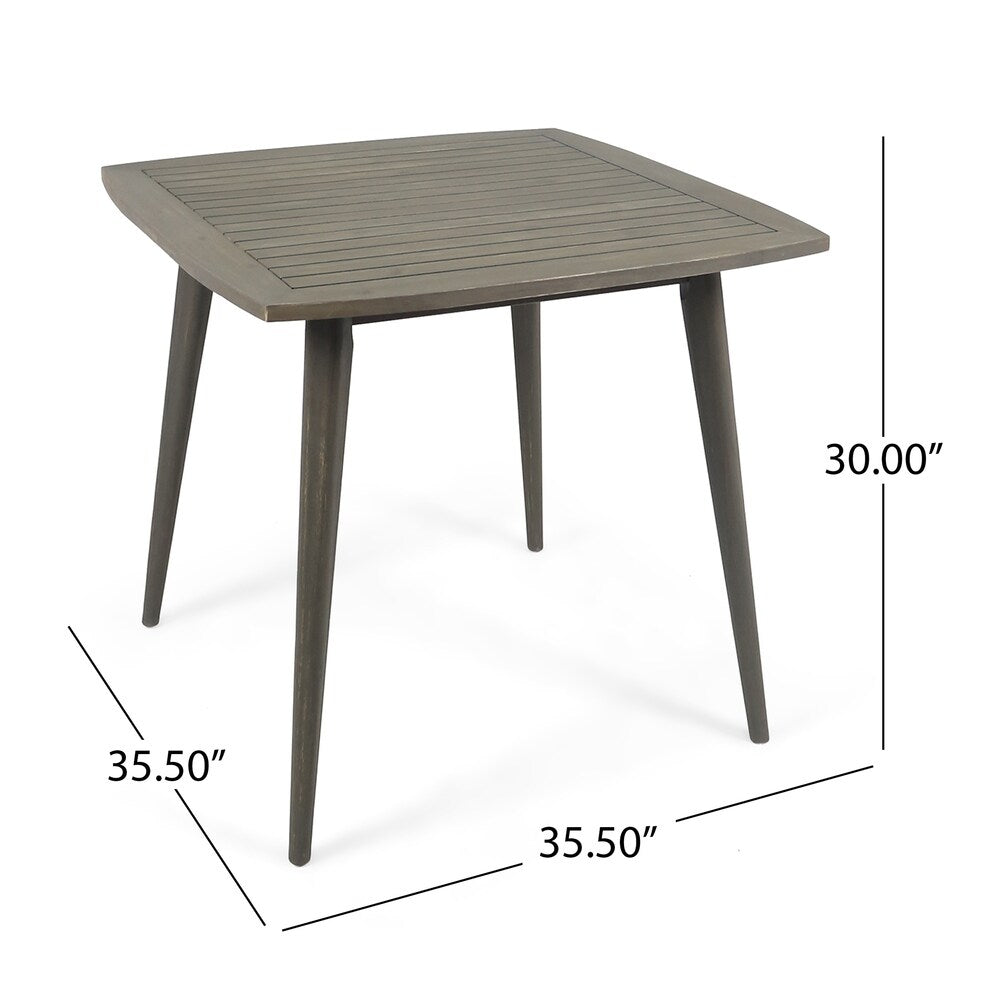Wallace Indoor Square Acacia Wood Dining Table by Christopher Knight Home