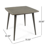 Wallace Indoor Square Acacia Wood Dining Table by Christopher Knight Home
