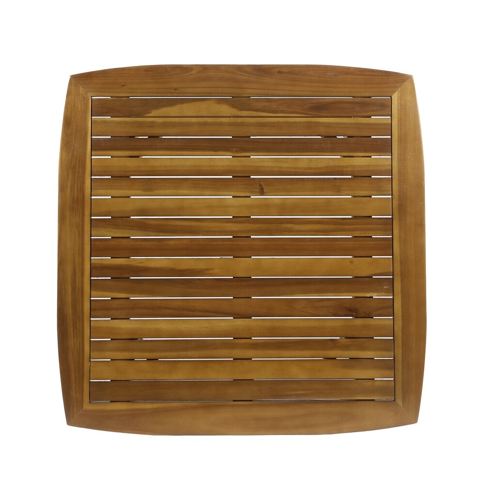 Wallace Indoor Square Acacia Wood Dining Table by Christopher Knight Home