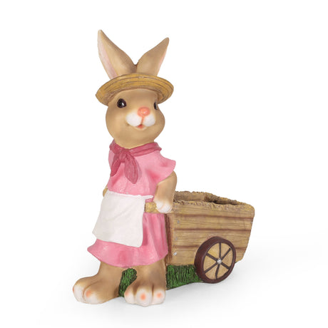 Wallen Outdoor Decorative Rabbit Planter by Christopher Knight Home - 22.25" L x 11.00" W x 27.75" H