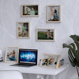 Wallniture Alps 8x10 Picture Frames for Home Decor, Natural, Set of 6