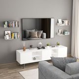 Wallniture Bali U Shape Floating Shelves Metal Bookshelf Wall Hanging Shelf (Set of 2)
