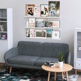 Wallniture Boston 46" Floating Shelves for Wall, Picture Ledge (Set of 3)