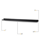 Wallniture Boston 46" Floating Shelves for Wall, Picture Ledge (Set of 3)
