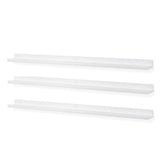 Wallniture Boston 46" Floating Shelves for Wall, Picture Ledge (Set of 3)