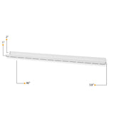 Wallniture Boston 46" Floating Shelves for Wall, Picture Ledge (Set of 3)