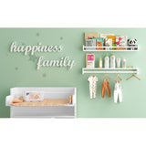 Wallniture Utah Wood Wall Shelves for Book and Toy Storage (Set of 2) - White