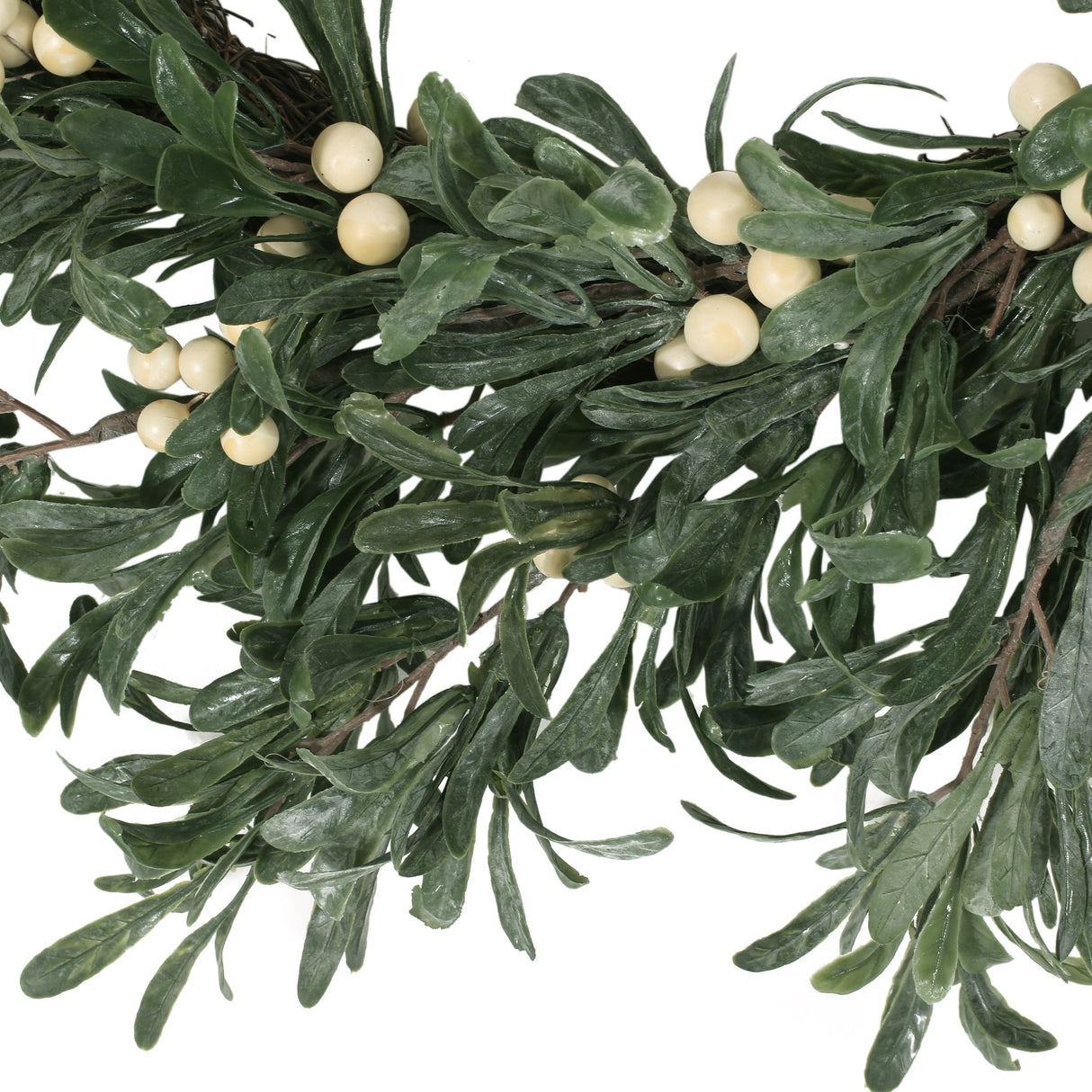 Wallsten 29" Snowberry Artificial Wreath by Christopher Knight Home - Green + White
