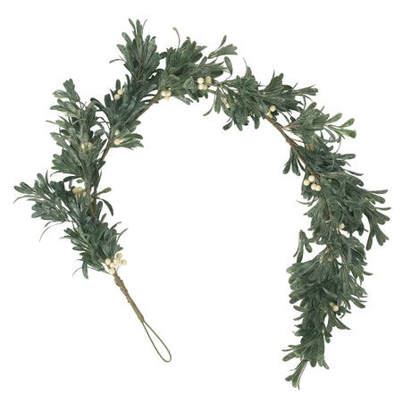 Wallsten 4.5' Snowberry Artificial Garland by Christopher Knight Home - Green + White
