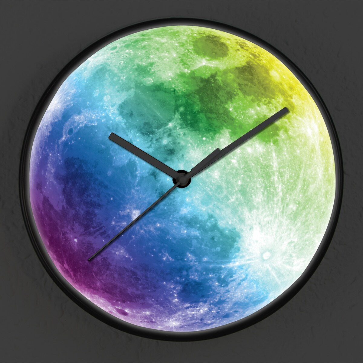 Walplus Glow in Dark Colorful Moon Children Room Kids Wall Clock