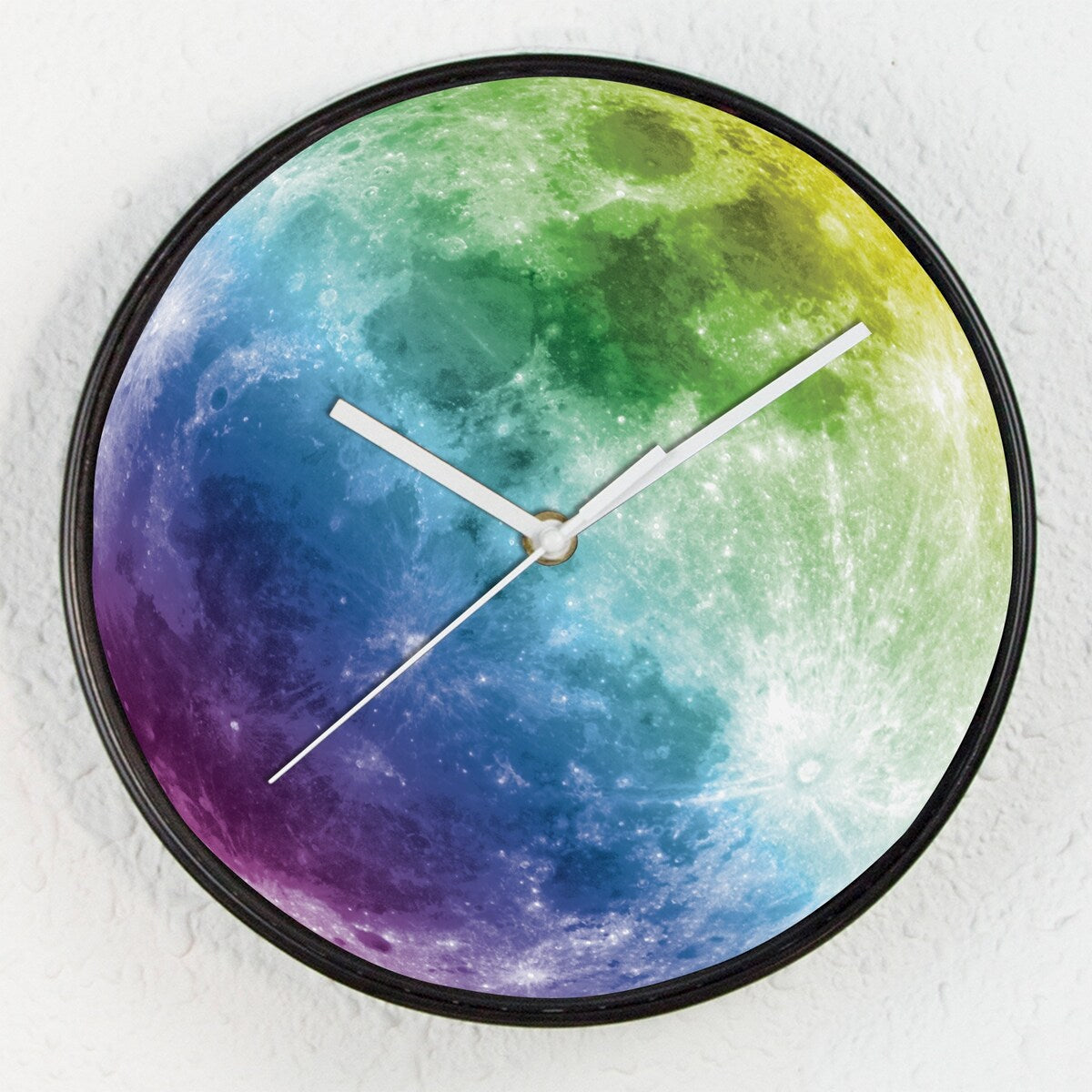Walplus Glow in Dark Colorful Moon Children Room Kids Wall Clock