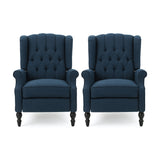 Walter Tufted Fabric Recliners (Set of 2) by Christopher Knight Home