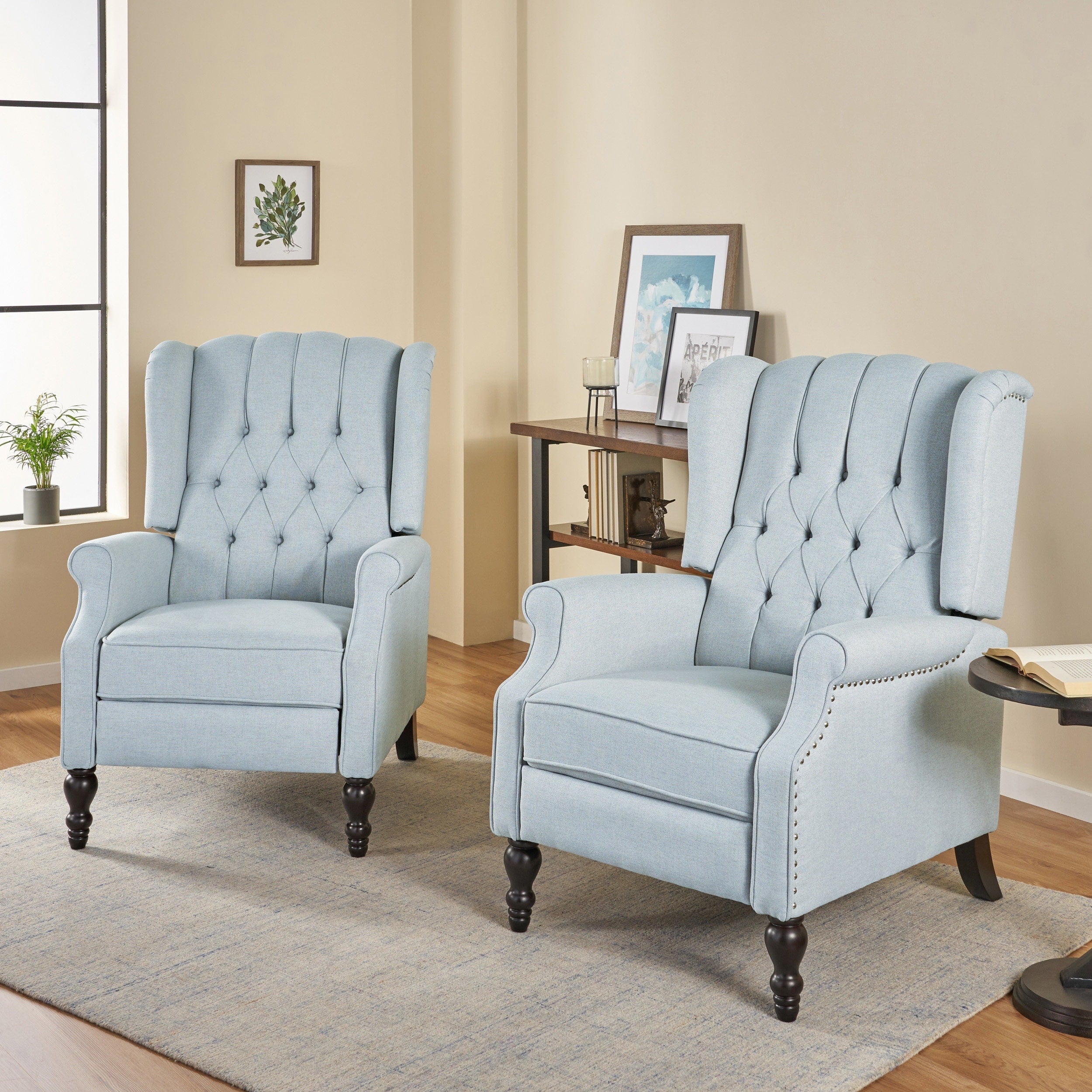 Reclining accent chair set of 2 sales