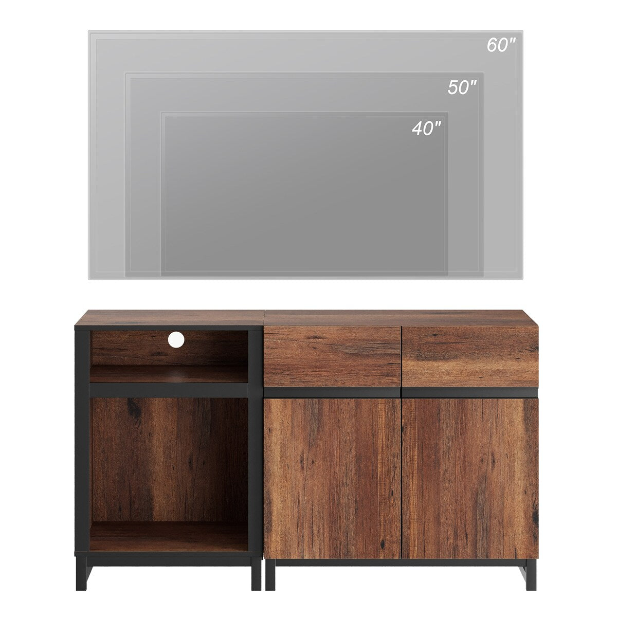 Wampat TV Stand for TVs up to 60 inch