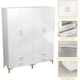 Wardrobe Armoire Closet with Drawers for Hanging Clothes